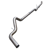 2001-2007 Duramax 4" SS Downpipe Back Exhaust System - No Muffler - Downpipe Back Exhaust System - Dirty Diesel Customs